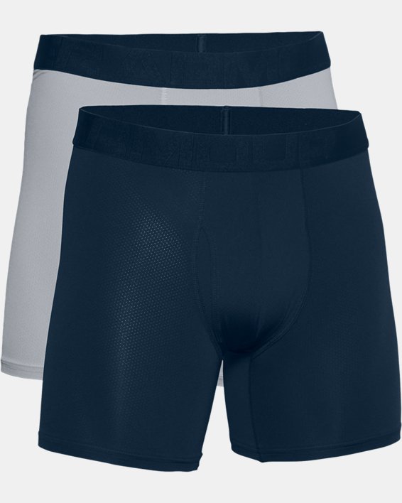 Men's UA Tech™ Mesh 6" Boxerjock® – 2-Pack, Navy, pdpMainDesktop image number 2